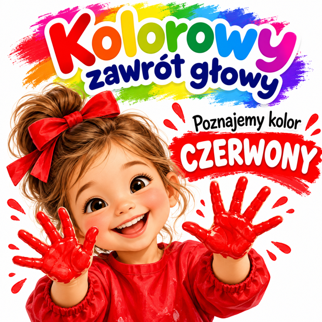 🔴 Kolorowy zawrót głowy – poznajemy kolor czerwony! 🍎❤️
